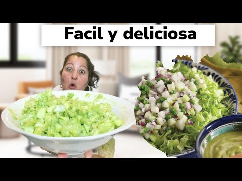La ensalada verde más deliciosa, fácil, saludable y económica! Te va a encantar!!