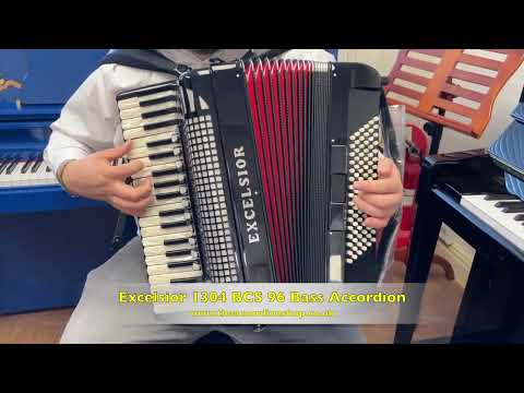 Excelsior 1304 BCS Double Octave 96 Bass Accordion