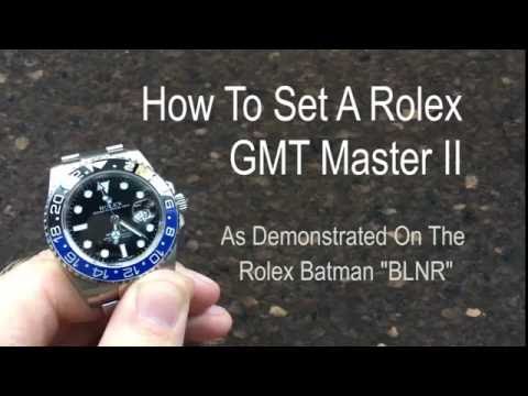 How To Set Rolex GMT Master II Watch | Setting A GMT