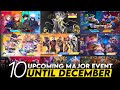 11 UPCOMING MAJOR EVENT UNTIL DECEMBER XAVIER LEGEND JJK RESALE EXORCIST 3 0 DAWNING STAR