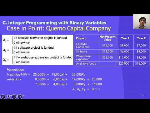 Lecture 05 06 Binary Integer Programming