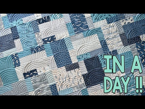 Currents | Layer Cake Quilt Pattern | In A Day | Quick and Easy