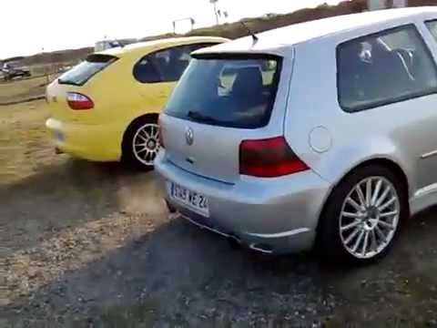 Golf IV R32 sound vs seat Leon Vr6