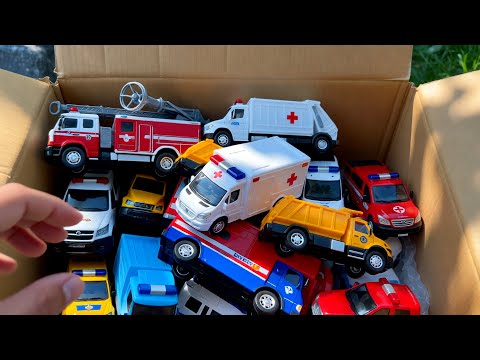 Toy Emergency Vehicles to the Rescue! | Fire Truck, Police Car, Ambulance Story for Kids