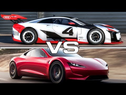 2019 Audi e-tron Vision Gran Turismo vs 2020 Tesla Roadster