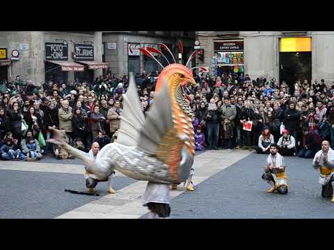Basilisc de Reus - Lluïment del Seguici Festiu de Reus per Santa Eulàlia de Barcelona (17/2/2013)