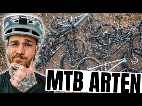 MTB Arten erklärt: Cross Country, All Mountain, Enduro, Downhill, E-MTB & Dirt Jump | Fabio Schäfer
