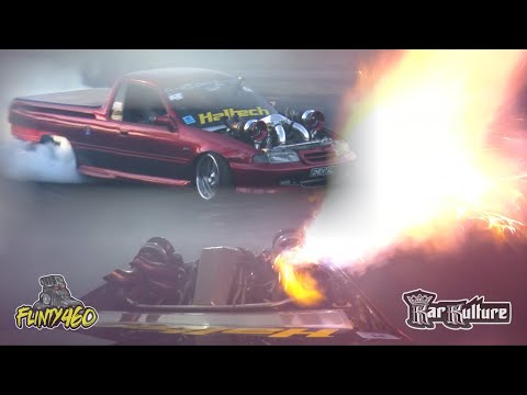 TWIN TURBO UTE "2MENTAL" AT BETTER FRYDAY BURNOUTS