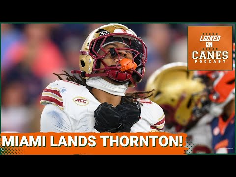 PORTAL COMMITS: Miami Lands Former BC DB OMAR THORNTON & South Carolina WR Vandrevius Jacobs!