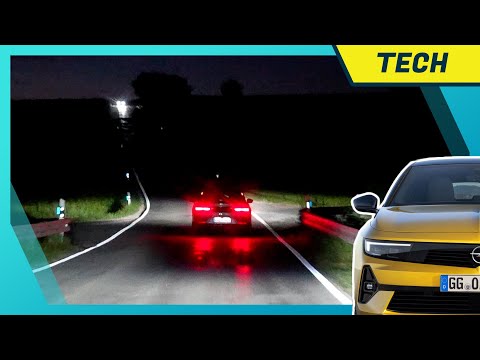 Intelli-Lux Matrix-LED Scheinwerfer im Opel Astra L im Test: Nachtfahrt & Vergleich Golf 8