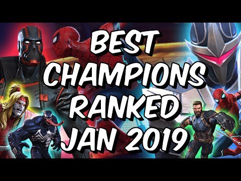 Best Champions Ranked January 2019 - Seatin's Tier List - Marvel Contest Of Champions