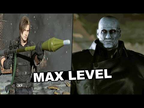 Resident Evil Requiem - MAX LEVEL Rocket Launcher Vs All Bosses Gameplay