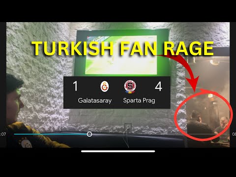 Fan screams at TV🤣 // Galatasaray- Sparta Prag bar LIVE Reaction