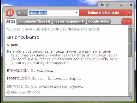 Definición de amancebarse