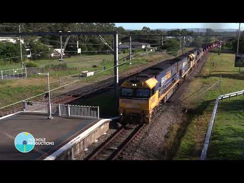 Diesel Locomotives NR55, 95, 103 & AN5 - Wyee - April 2022