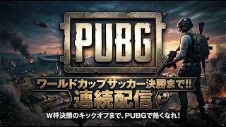 三連休日曜の深夜はＰＵＢＧしか勝たん。けど・・ワールドカップ決勝まち