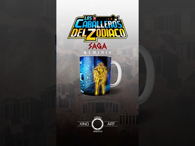 Vídeo relacionado con MERCHANDMANIA TAZA COMPLETAMENTE NEGRA CABALLEROS DE ORO 12 CASAS black mug