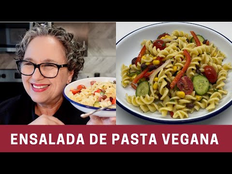 Ensalada de Pasta Fría con Verduras (Receta Vegana) | The Frugal Chef