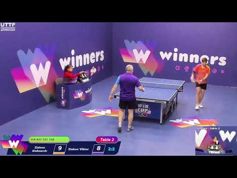 WINners CUP table 2  02.02  Ziakun Aleksandr - Ziakun Viktor  21:00
