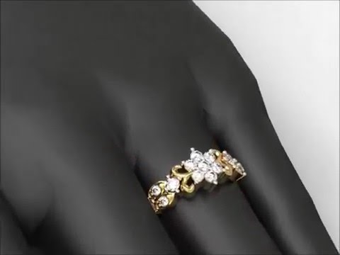 Shimmering Floral Diamond Cluster Daily wear Ring