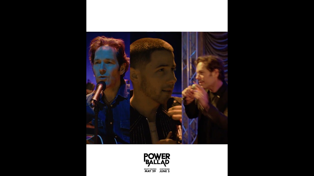 Let it play. Paul Rudd and Nick Jonas star in Power Ballad.