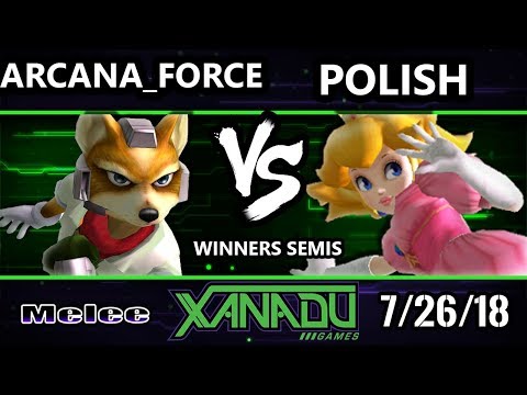 S@X 260 SSBM - Arcana_force (Fox) Vs. Polish (Peach) - Smash Melee Winners Semis