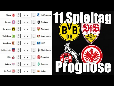Matchday 11 Bundesliga 25/26 Predictions | All Matches & Tips!