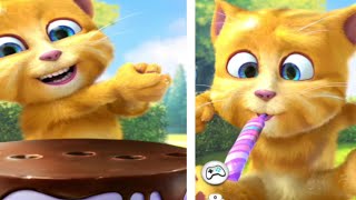 Talking Ginger Eating