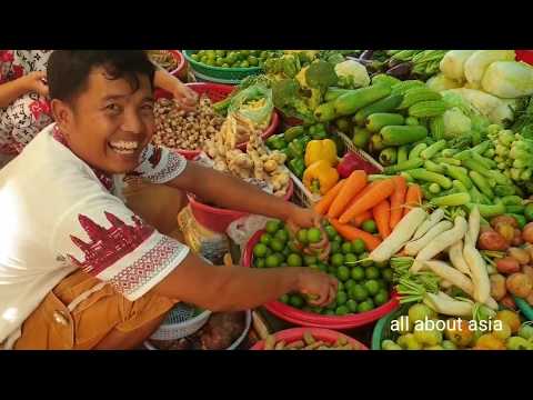 Cambodian Market - Fresh Daily Food - Village Food In Phnom Penh