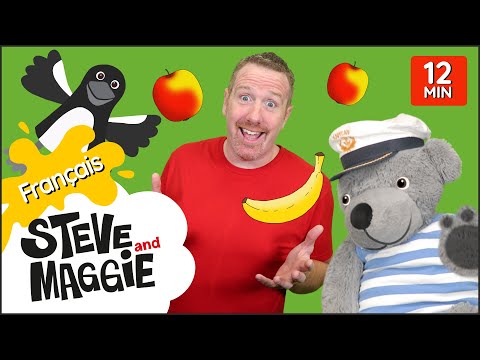La chanson du goûter avec l'ours en peluche ET PLUS pour les enfants de Steve and Maggie Français