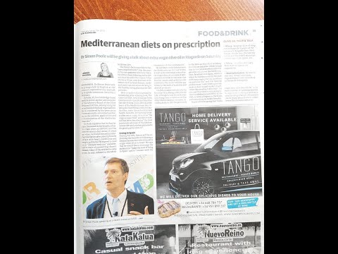 Dr Simon Poole Presents the Olive Tree and the Mediterranean Diet. Symbols of Health & Regeneration