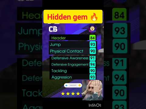 HIDDEN GEM 🔥 DEFENDER DESTROYER CB #efootball #efootball2024 #efootballmobile