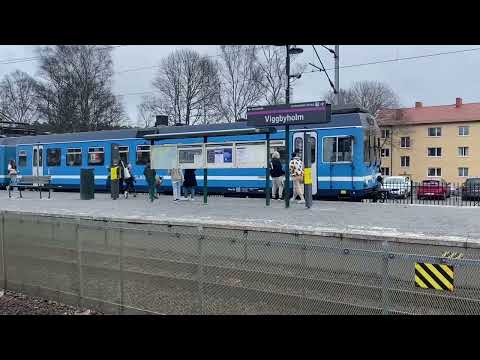 Tåg i Viggbyholm - Roslagsbanan