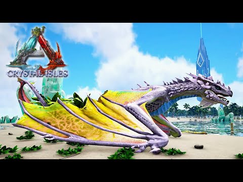 ARK Crystal Isles #03: Taming 5 Tropical Crystal Wyverns in a Row | Gameplay