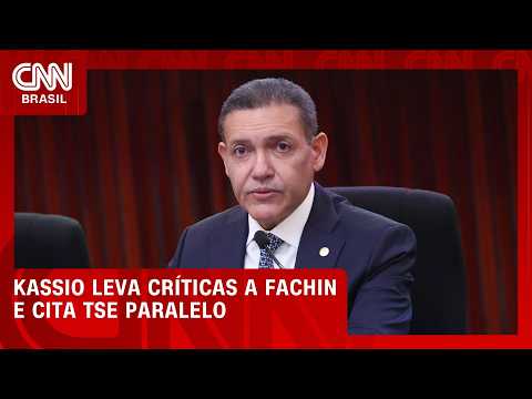 Kassio leva a Fachin críticas a “TSE paralelo” de Gilmar e Dino | CNN PRIME TIME