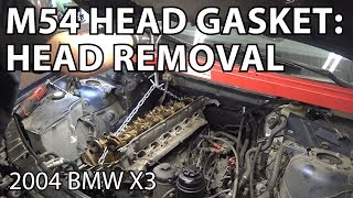 BMW X3 E83 M54 Head Gasket Replacement DIY: Head Removal