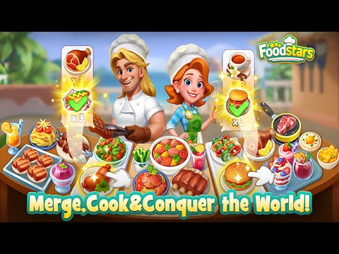Foodstars: Merge & Cook (by Happibits) IOS Gameplay Video (HD)