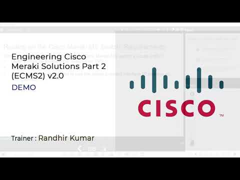 Learn Engineering Cisco Meraki Solutions Part 2 (ECMS2) v2.0 online | Koenig Solutions