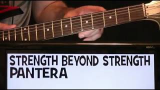 Pantera Strength Beyond Strength Guitar Lesson with Chords TAB and Solo Tutorial