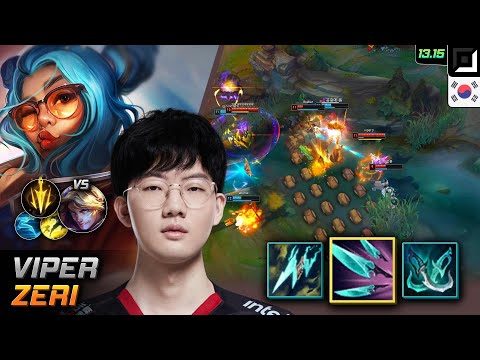 Viper Zeri Adc Build Navori Quickblades Lethal Tempo - LOL KR GrandMaster Patch 13.15