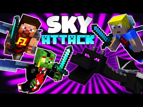 LUSTIGER Enderdrachenkampf und DUMMER Tod mit Croco, Spark & Co. - Minecraft Sky Attack #11
