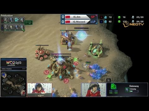 WCG2013 Stage D - StarcraftII : iG.Jim vs iG.Macsed