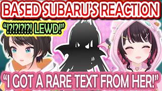 AZKi Is Surprised by Subaru's Message Reacting to Her New Outfit Announcement