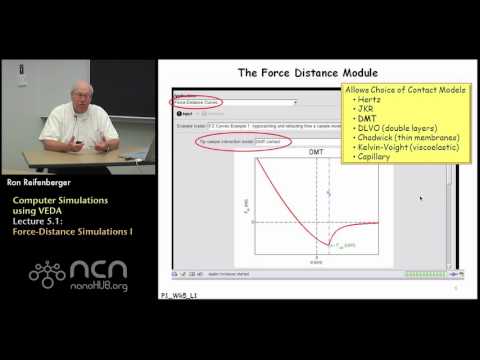 nanoHUB-U Fundamentals of AFM L5.1: Computer Simulations using VEDA - Force-Distance I