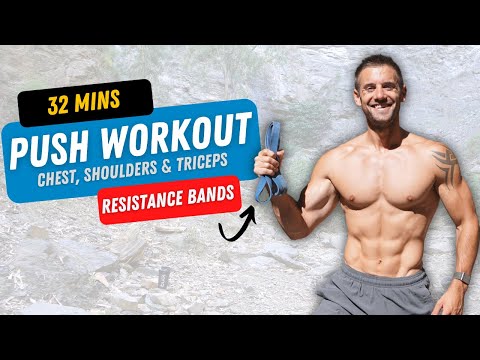 EXTREME PUSH (Chest, Shoulders & Triceps) | Build Muscle with Resistance Bands | 32 Minutes