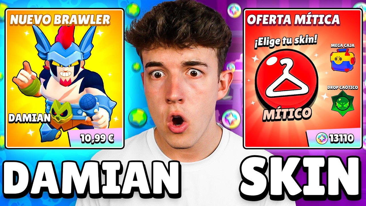 COMPRO a DAMIAN *ESTA ROTISIMO* Y UNA SKIN ALEATORIA en BRAWL STARS
