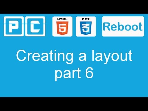 HTML5 and CSS3 beginners tutorial 39 - creating a website layout [part 6]