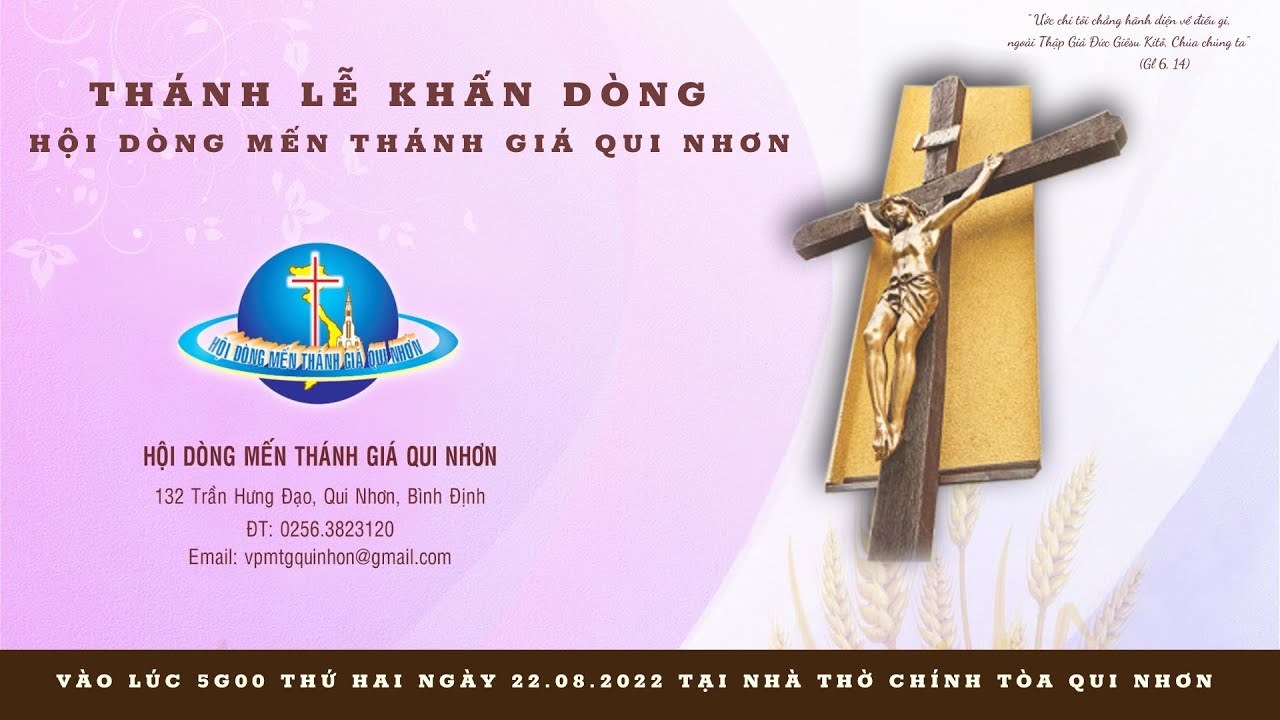 Trực tuyến Thánh Lễ Khấn Dòng Hội Dòng Mến Thánh Giá Qui Nhơn