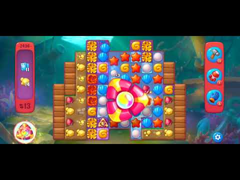 Fishdom Hard Level 2436 (with Double Super Lightning) @choraelmin