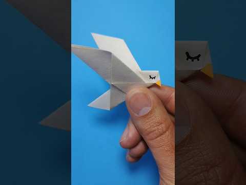 Como Fazer Pombinha Super Fácil de Origami [How to Make a Very Easy Origami Dove]